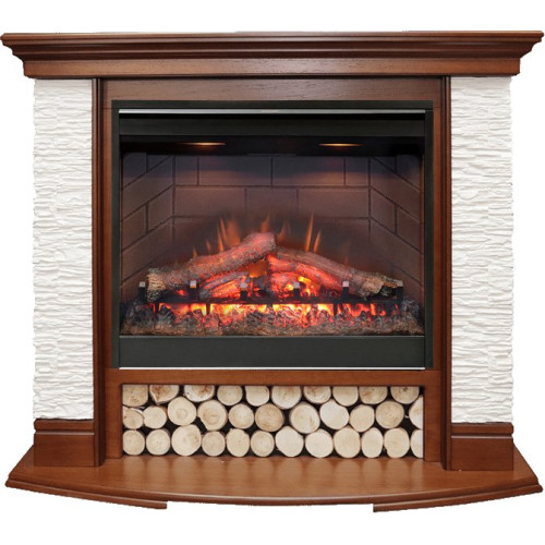 Dimplex Country - Орех/Сланец белый с очагом Symphony 26 DF2608-INT