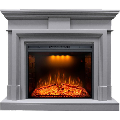 Royal Flame Coventry Grey - Серый с очагом Emerald 28