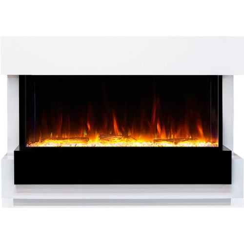 Royal Flame Cube 36 - Белый с черным с очагом Astra 36 RF