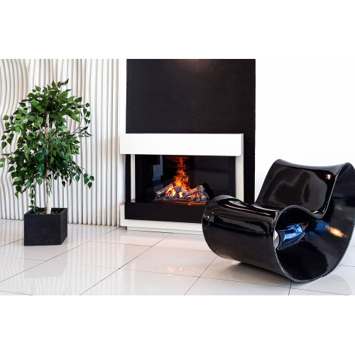 Royal Flame Cube 50 - Белый с черным с очагом Astra 50 RF