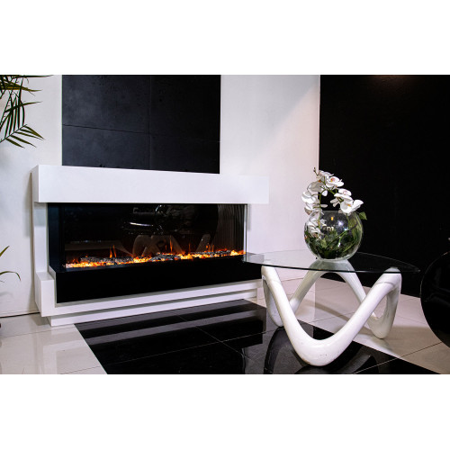 Royal Flame Cube 50 - Белый с черным с очагом Astra 50 RF