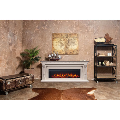 Royal Flame Dallas - Слоновая кость с патиной (Ширина 1665 мм) с очагом Vision 42 LED