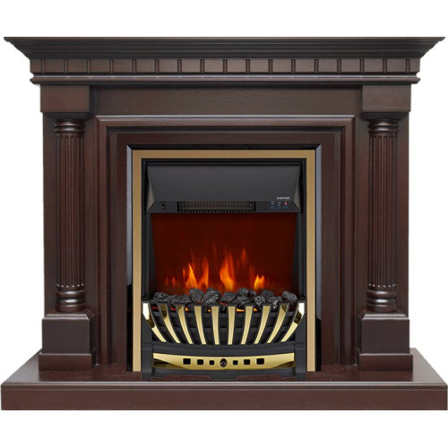 Royal Flame Dallas - Темный дуб с очагом Aspen Gold