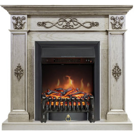 Royal Flame Derby - Old silver с очагом Fobos FX Black