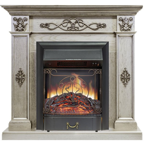 Royal Flame Derby - Old silver с очагом Majestic FX Black