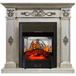 Royal Flame Derby - Old silver с очагом Majestic FX M Black