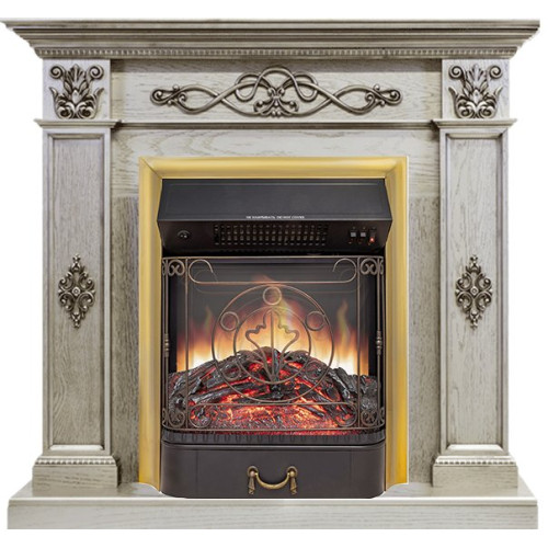 Royal Flame Derby - Old silver с очагом Majestic FX M Brass