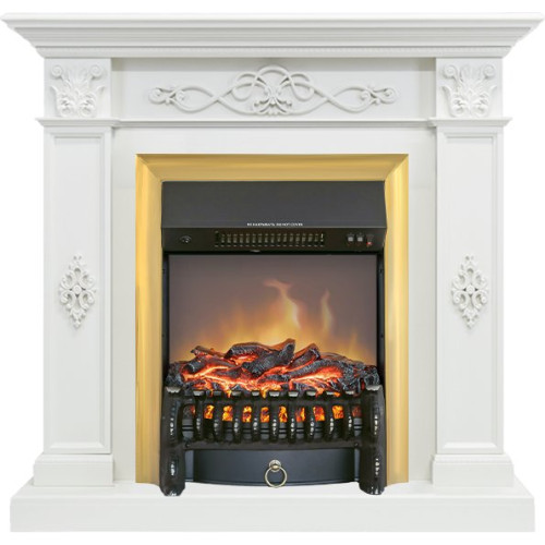 Royal Flame Derby - Белый дуб с очагом Fobos FX M Brass