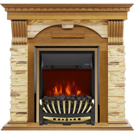 Royal Flame Dublin -  Дуб / Сланец с очагом Aspen Gold