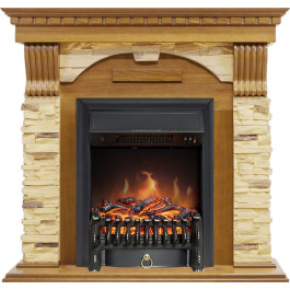 Royal Flame Dublin -  Дуб / Сланец с очагом Fobos FX Black