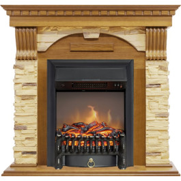 Royal Flame Dublin -  Дуб / Сланец с очагом Fobos FX M Black
