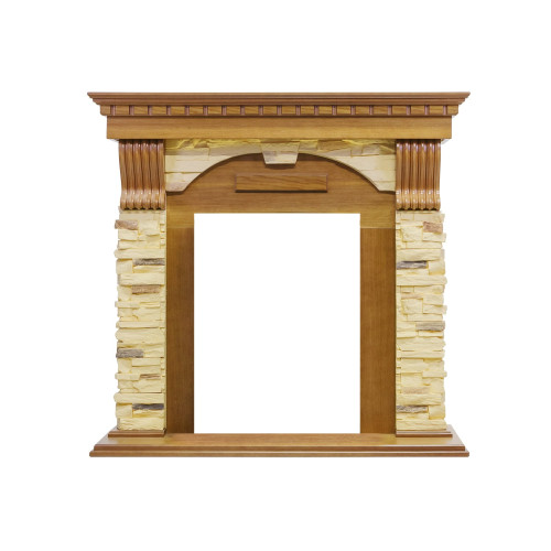 Royal Flame Dublin -  Дуб / Сланец с очагом Majestic FX M Black