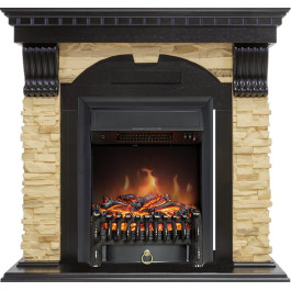 Royal Flame Dublin - Венге / Сланец с очагом Fobos FX Black