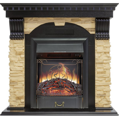 Royal Flame Dublin - Венге / Сланец с очагом Majestic FX Black