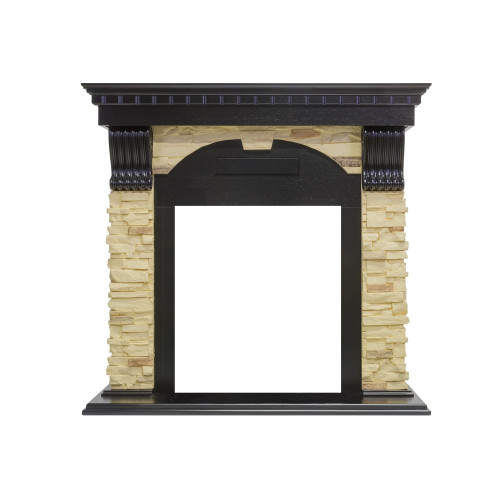 Royal Flame Dublin - Венге / Сланец с очагом Majestic FX Black