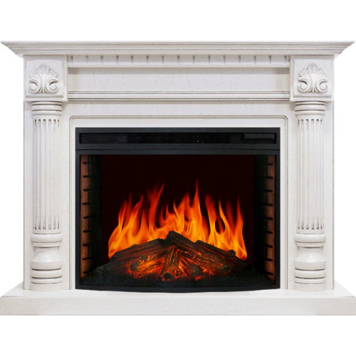 Royal Flame Edinburg - Слоновая кость с патиной с очагом Dioramic 33 LED FX