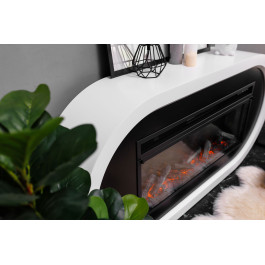 Royal Flame Ellips - Белый с черным с очагом Vision 60 LED