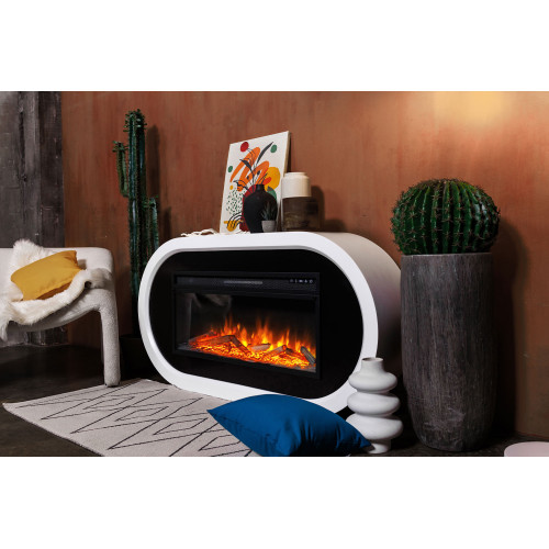 Royal Flame Ellips - Белый с черным (ширина 1450 мм)