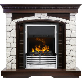 Dimplex Glasgow - Темный дуб / Белый с очагом Flagstaff