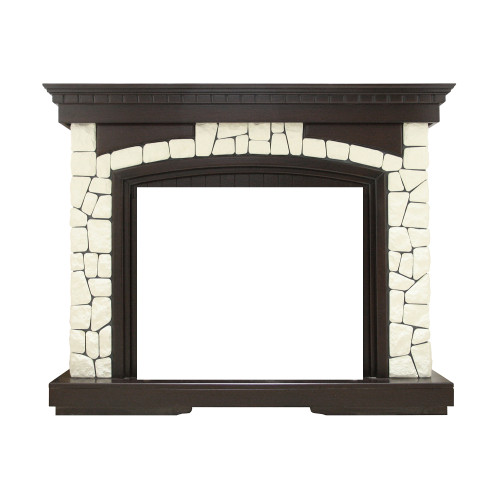 Dimplex Glasgow - Темный дуб / Белый (Высота 1070 мм) с очагом Symphony 26 DF2608-INT Dimplex Glasgow - Темный дуб / Белый (Высота 1070 мм) с очагом Symphony 26 DF2608-INT