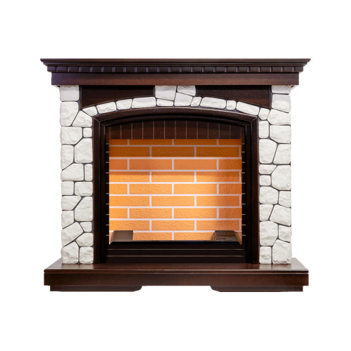 Dimplex Glasgow - Темный дуб/Белый (Высота 1080 мм) с очагом Cassette 400 NH