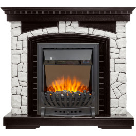 Royal Flame Glasgow - Венге / Белый с очагом Aspen Black