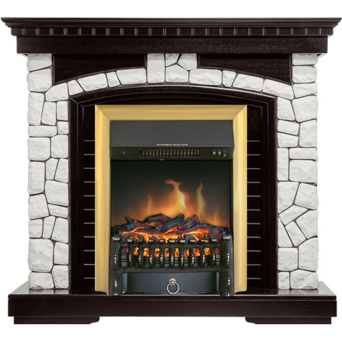 Royal Flame Glasgow - Венге / Белый с очагом Fobos FX Brass