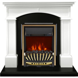 Royal Flame Langford - Белый с черным с очагом Aspen Gold