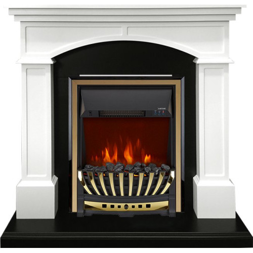 Royal Flame Langford - Белый с черным с очагом Aspen Gold