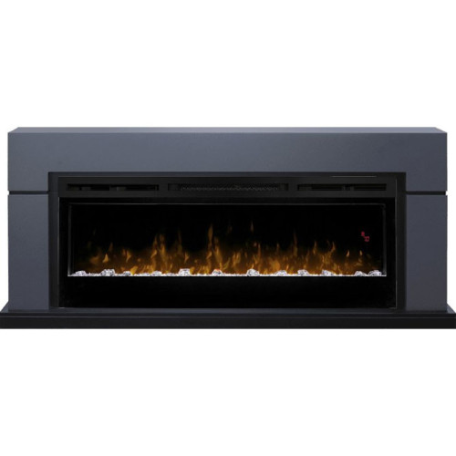 Dimplex Lindos (линейный) - Серый графит с очагом Prism BLF5051