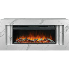 Royal Flame Line 42 SFT White Marble (Разборный) - Белый мрамор с очагом Vision 42 LOG LED