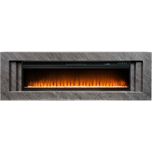 Royal Flame Line 60 Concrete (Разборный) - Серый бетон с очагом Vision 60 LED