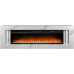 Royal Flame Line 60 SFT White Marble - Белый мрамор с очагом Vision 60 LED