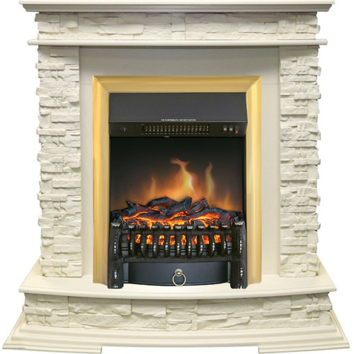 Royal Flame Luzern - Слоновая кость с очагом Fobos FX Brass