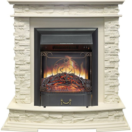 Royal Flame Luzern - Слоновая кость с очагом Majestic FX Black