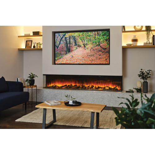 British Fires New Forest 2400 with Deluxe Real logs