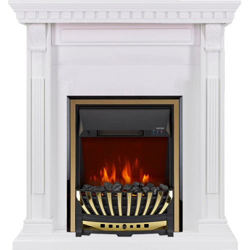 Royal Flame Orlean - Белый с очагом Aspen Gold