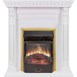 Royal Flame Orlean - Белый с очагом Majestic FX M Brass