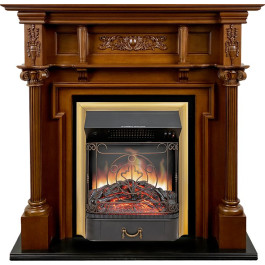 Royal Flame Oxford - Орех с очагом Majestic FX Brass