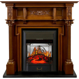 Royal Flame Oxford - Орех с очагом Majestic FX M Black