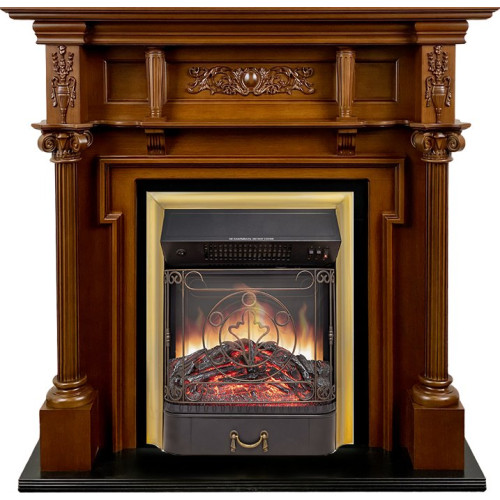 Royal Flame Oxford - Орех с очагом Majestic FX M Brass