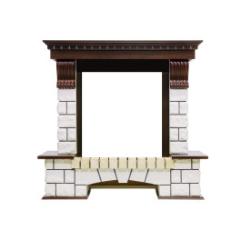 Dimplex Pierre Luxe - Темный дуб / Белый (Высота 1020мм) с очагом Cavendish