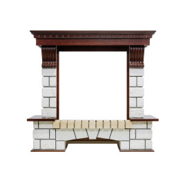 Dimplex Pierre Luxe - Темный дуб / Белый (Высота 1040мм)