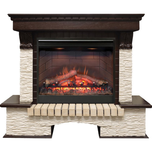 Dimplex Pierre Luxe - Темный дуб / Сланец мелкий с очагом Symphony 26 DF2608-INT