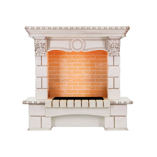 Dimplex Pierre Luxe угловой - Слоновая кость / Шампань с очагом Cassette 600 NH