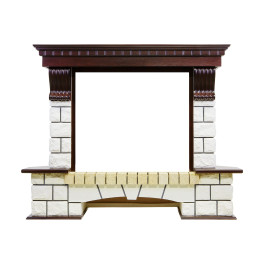 Dimplex Pierre Luxe угловой - Темный дуб / Белый с очагом Symphony 26 DF2608-INT