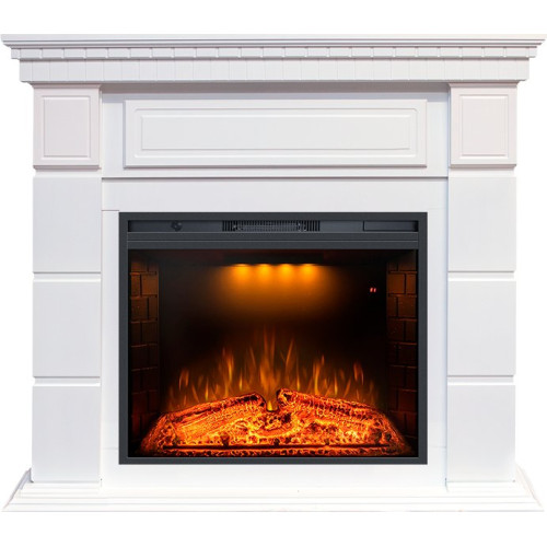 Royal Flame Portland - Белый с очагом Emerald 28