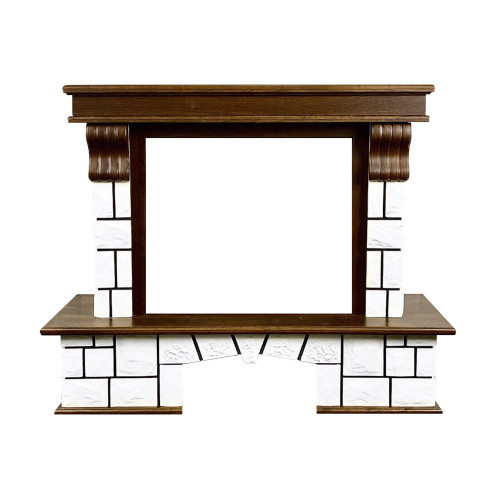 Royal Flame Porto (Разборный) - Орех/Белый камень