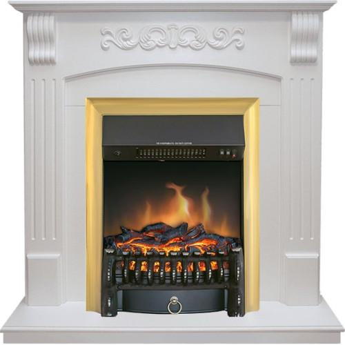 Royal Flame Sorrento - Белый дуб с очагом Fobos FX Brass