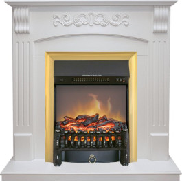 Royal Flame Sorrento - Белый дуб с очагом Fobos FX M Brass
